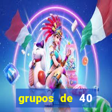 grupos de 40 dezenas da quina